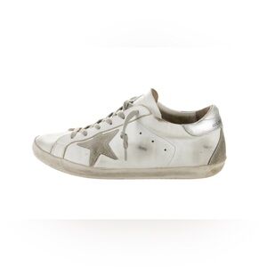 Men’s size 41 Golden Goose Sneakers (fits Women’s 10 / 11) Silver and white